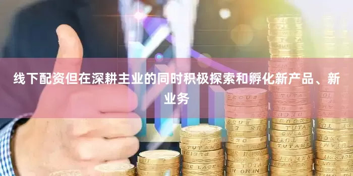 线下配资但在深耕主业的同时积极探索和孵化新产品、新业务