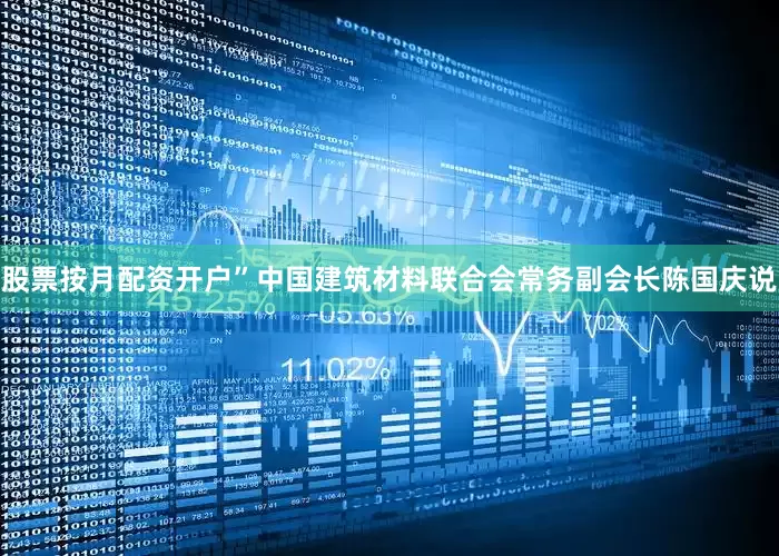 股票按月配资开户”中国建筑材料联合会常务副会长陈国庆说