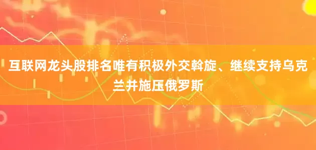 互联网龙头股排名唯有积极外交斡旋、继续支持乌克兰并施压俄罗斯